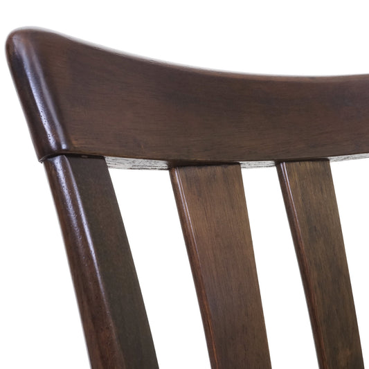 Cosmo Casa - Set van 2 Keukenstoelen - Donker frame - Hout & Textiel - Beige