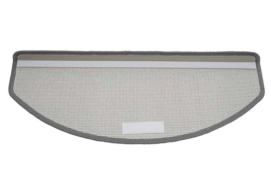 Cosmo Casa - Set van 15 trapmatten - Halfrond - Textiel - Grijs - 65×25 cm
