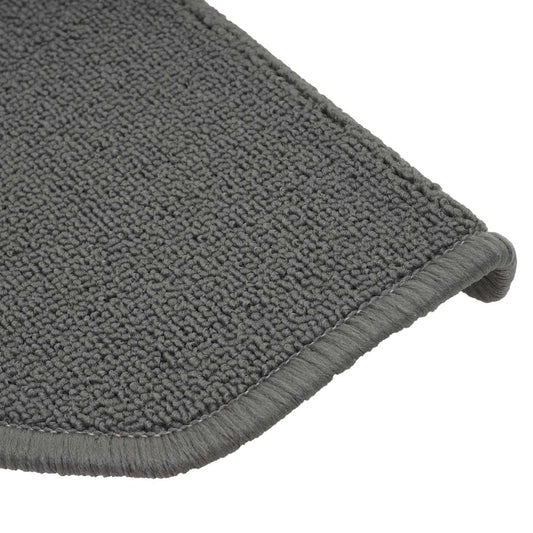Cosmo Casa - Set van 15 trapmatten - Halfrond - Textiel - Grijs - 65×25 cm