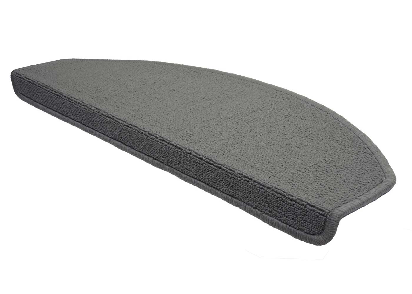 Cosmo Casa - Set van 15 trapmatten - Halfrond - Textiel - Grijs - 65×25 cm