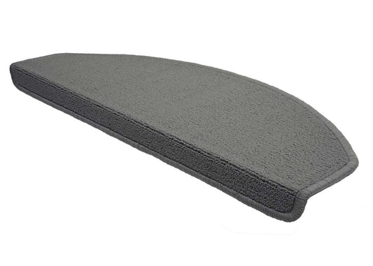 Cosmo Casa - Set van 15 trapmatten - Halfrond - Textiel - Grijs - 65×25 cm