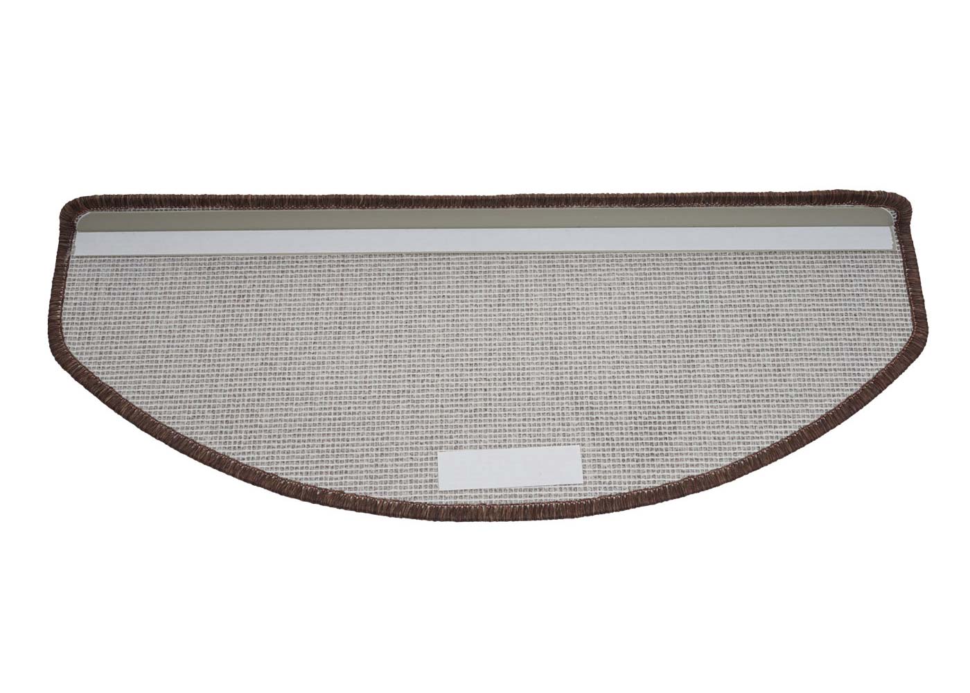 Cosmo Casa - Set van 15 trapmatten - Halfrond - Textiel - Bruin - 65×25 cm