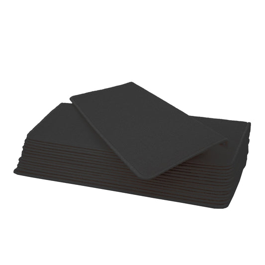 Cosmo Casa - Set van 15 trapmatten - Rechthoekig - Textiel - Zwart-Antraciet - 65×25 cm