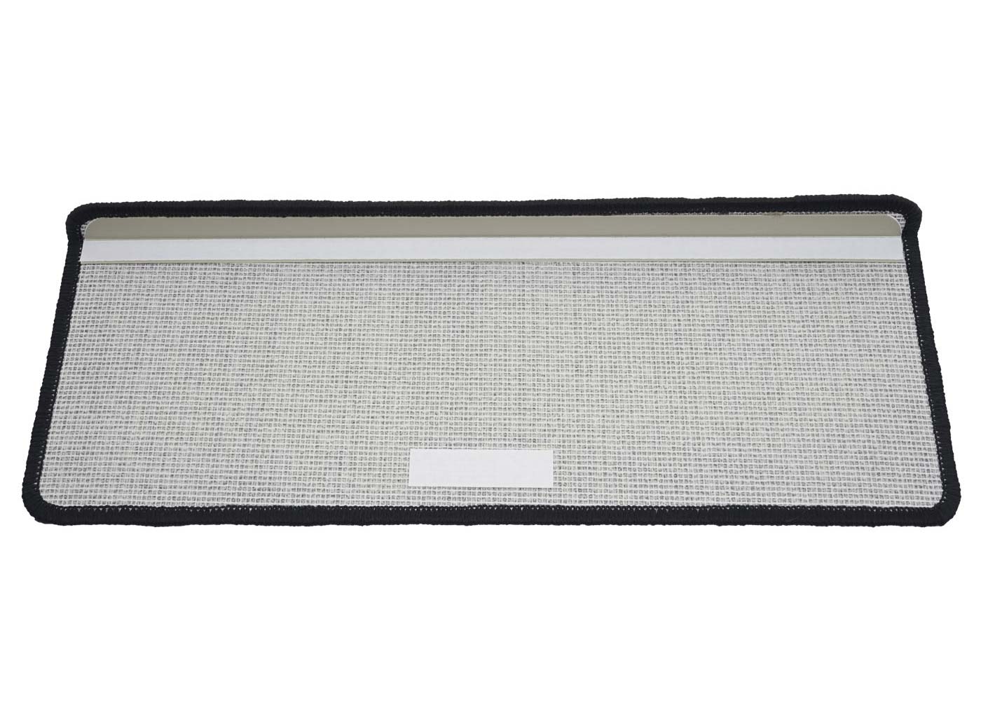 Cosmo Casa - Set van 15 trapmatten - Rechthoekig - Textiel - Zwart-Antraciet - 65×25 cm