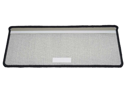 Cosmo Casa - Set van 15 trapmatten - Rechthoekig - Textiel - Zwart-Antraciet - 65×25 cm