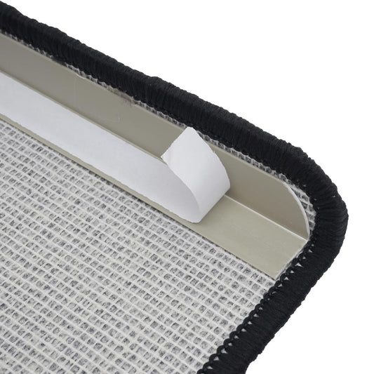 Cosmo Casa - Set van 15 trapmatten - Rechthoekig - Textiel - Zwart-Antraciet - 65×25 cm