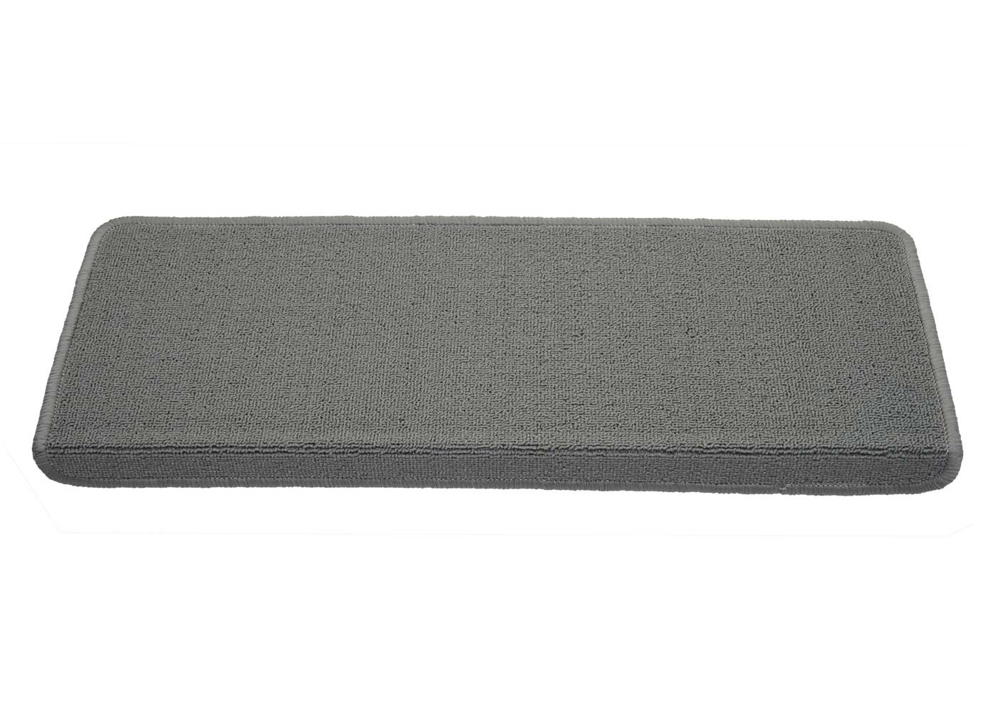 Cosmo Casa - Set van 15 trapmatten - Rechthoekig - Textiel - Grijs - 65×25 cm