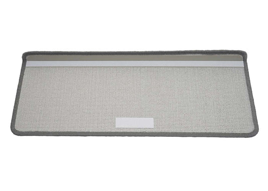 Cosmo Casa - Set van 15 trapmatten - Rechthoekig - Textiel - Grijs - 65×25 cm