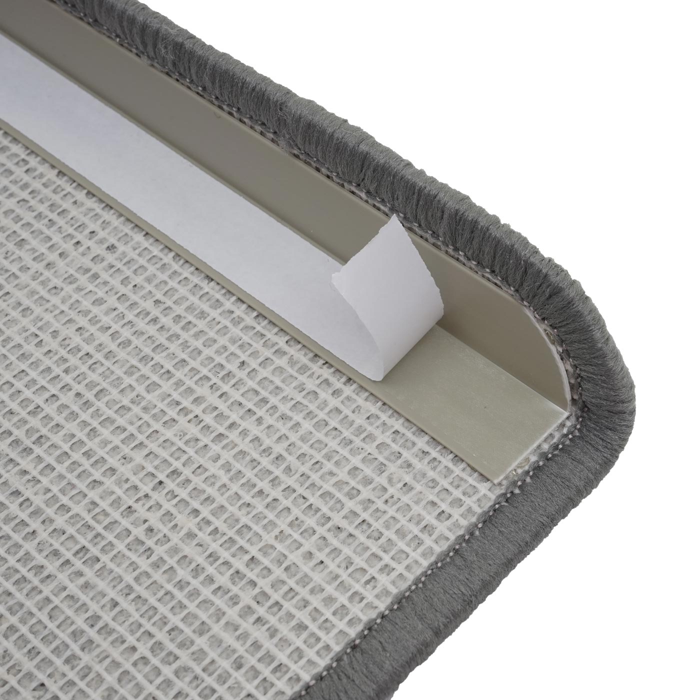 Cosmo Casa - Set van 15 trapmatten - Rechthoekig - Textiel - Grijs - 65×25 cm