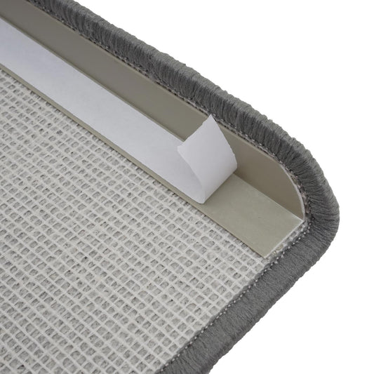 Cosmo Casa - Set van 15 trapmatten - Rechthoekig - Textiel - Grijs - 65×25 cm