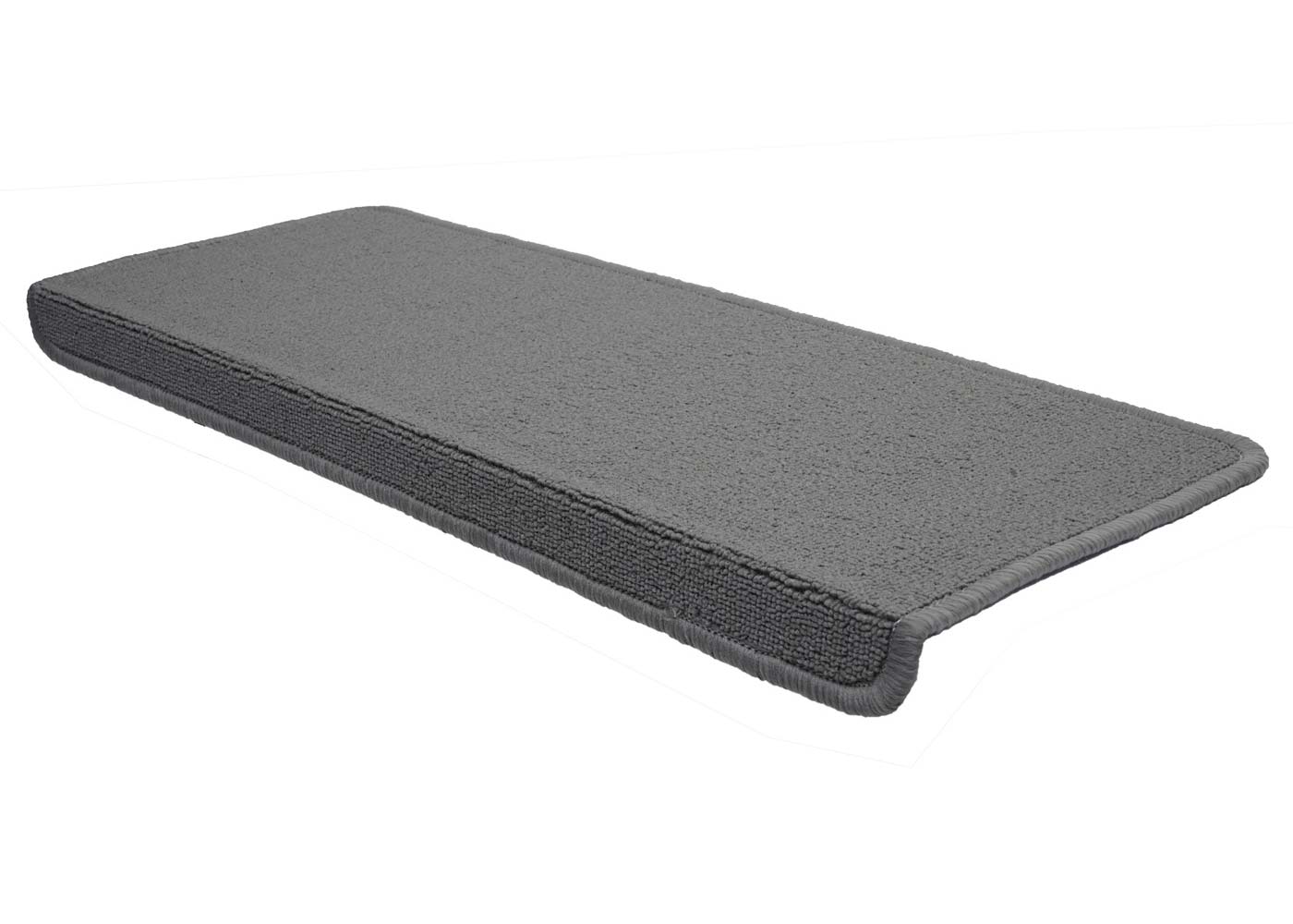 Cosmo Casa - Set van 15 trapmatten - Rechthoekig - Textiel - Grijs - 65×25 cm