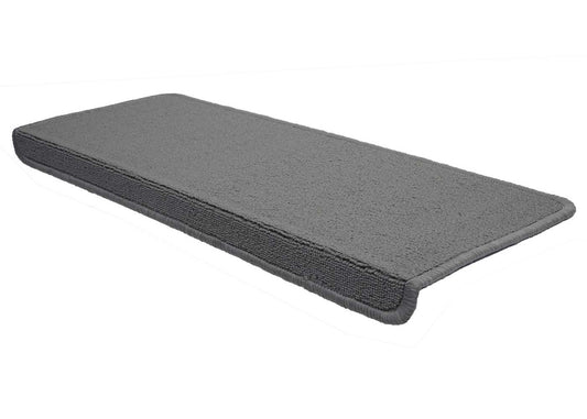 Cosmo Casa - Set van 15 trapmatten - Rechthoekig - Textiel - Grijs - 65×25 cm