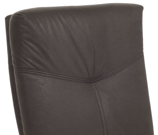 Cosmo Casa - Set van 2 Eetkamerstoelen - Cantilever - Textiel - Grijs