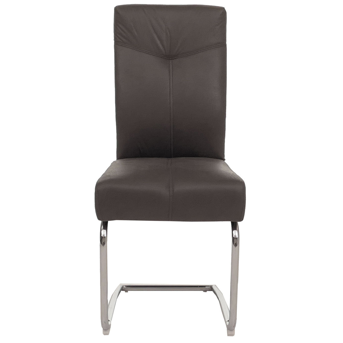 Cosmo Casa - Set van 2 Eetkamerstoelen - Cantilever - Textiel - Grijs