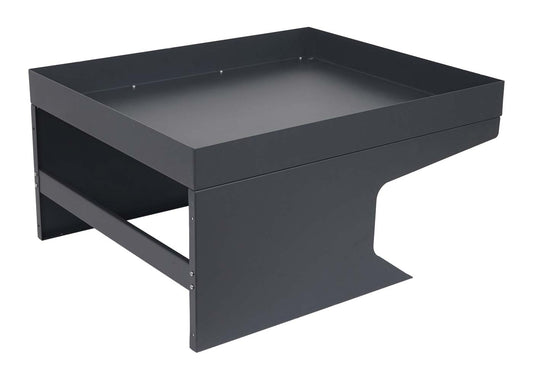 Cosmo Casa - Robotmaaiergarage met plantenbak - Overkapping - Metaal - Antraciet - 37×60×70 cm