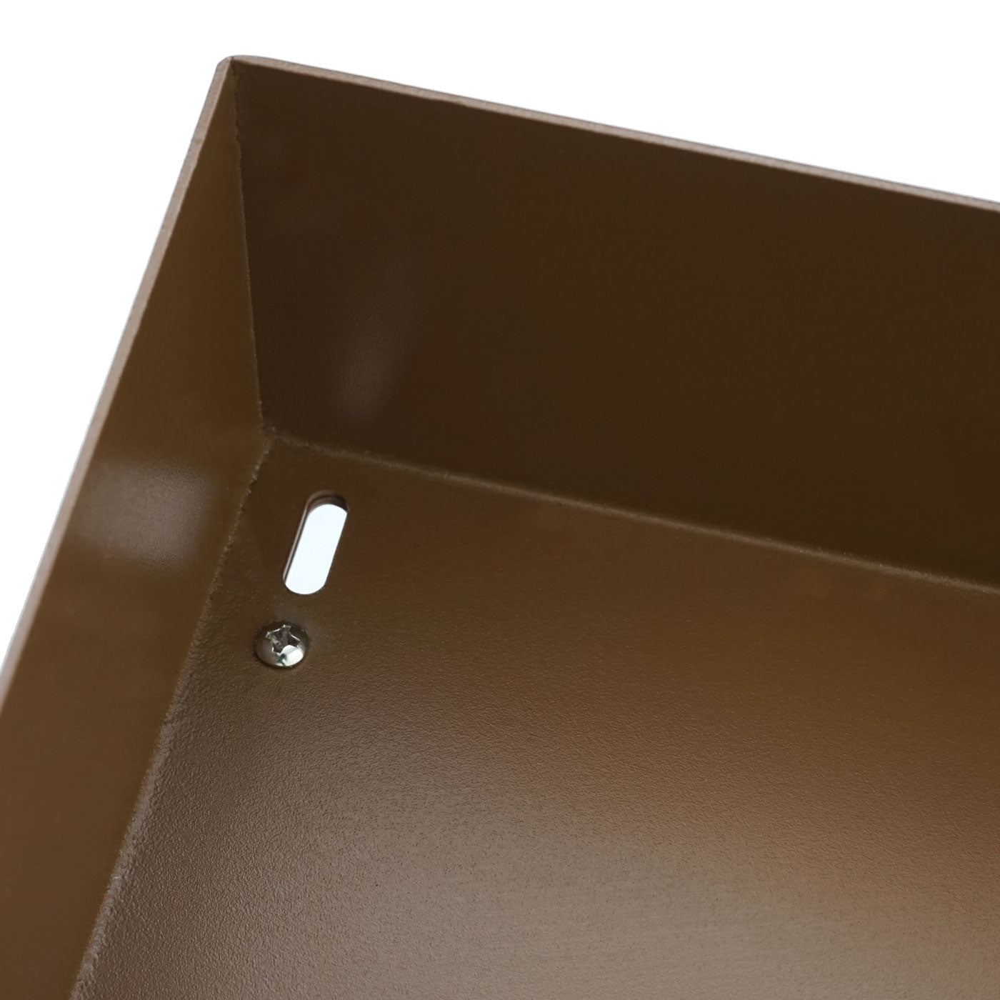 Cosmo Casa - Robotmaaiergarage - Overkapping met Plantenbak - Metaal - Bruin