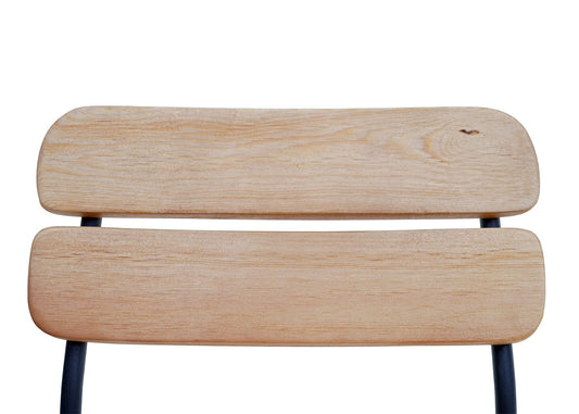 Cosmo Casa - Set van 2 Barkrukken - Industrieel - Metaal & Hout - Natuurlijk bruin