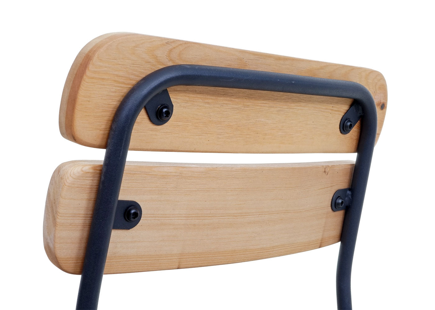 Cosmo Casa - Set van 2 Barkrukken - Industrieel - Metaal & Hout - Natuurlijk bruin