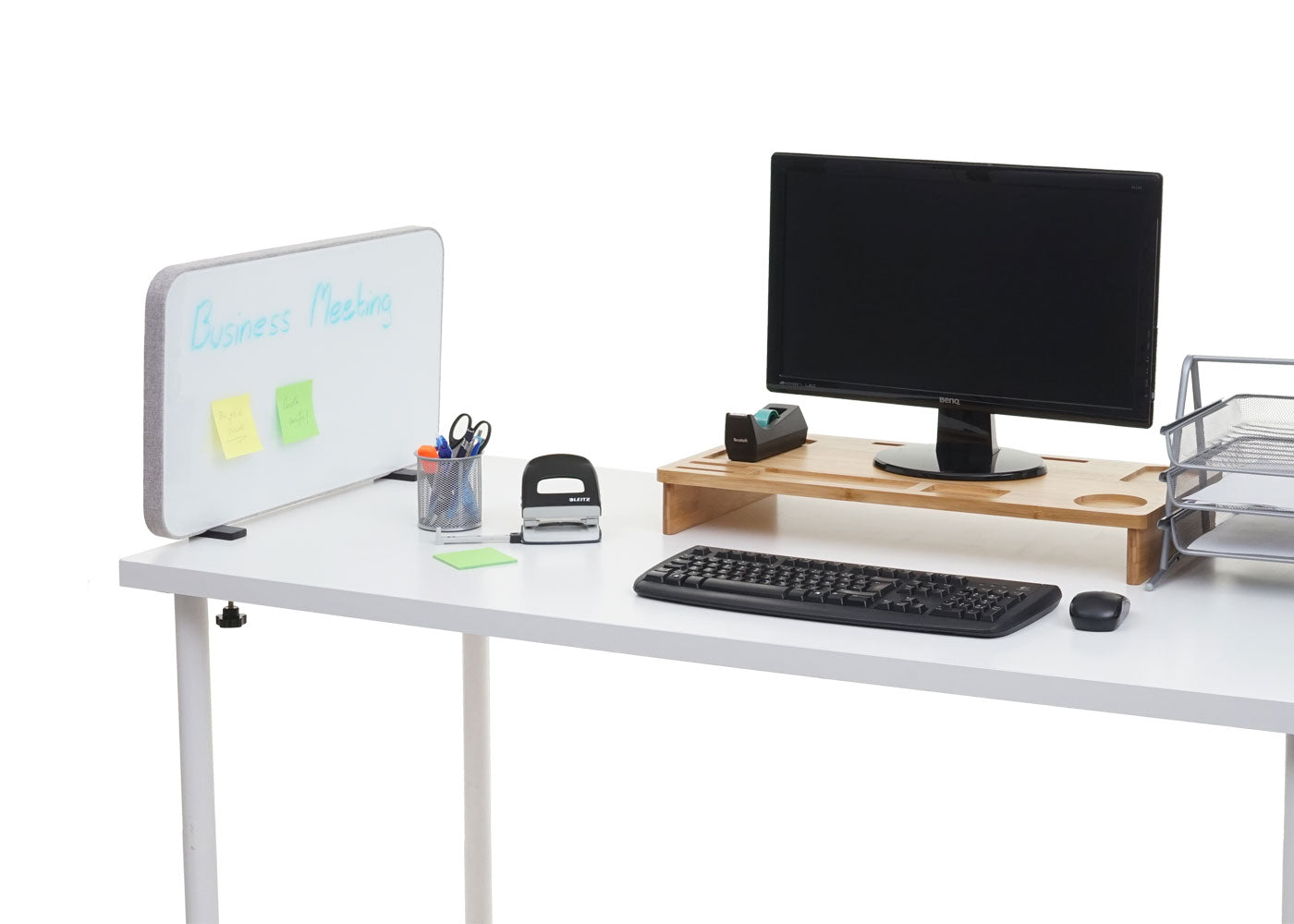 Cosmo Casa - Whiteboardtafel - Magneetbord - Textiel - Grijs - 60×35 cm