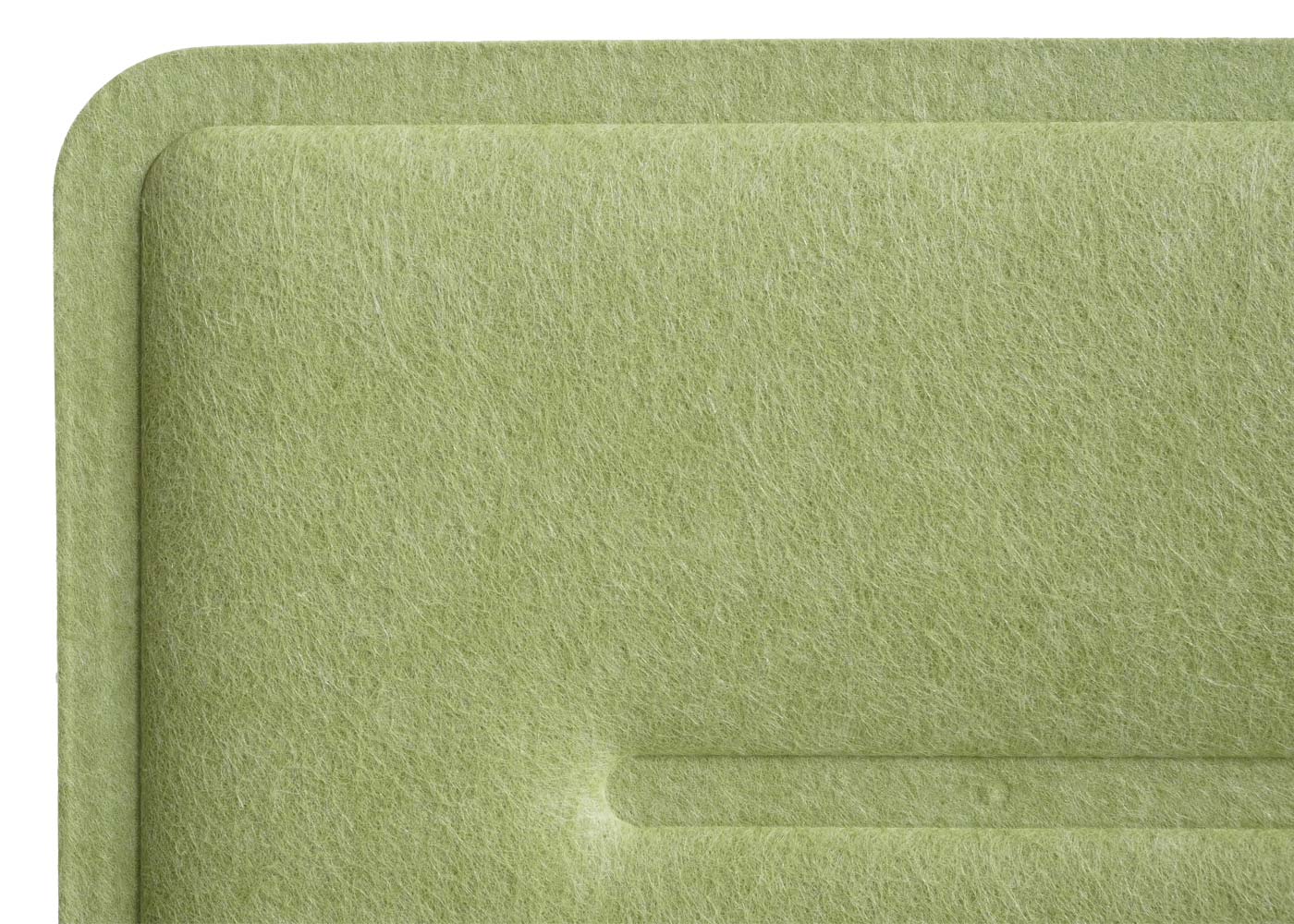 Cosmo Casa - Tafelafscheiding - Privacyscherm & Bureauprikbord - Stoftextiel - 100×30 cm - Groen