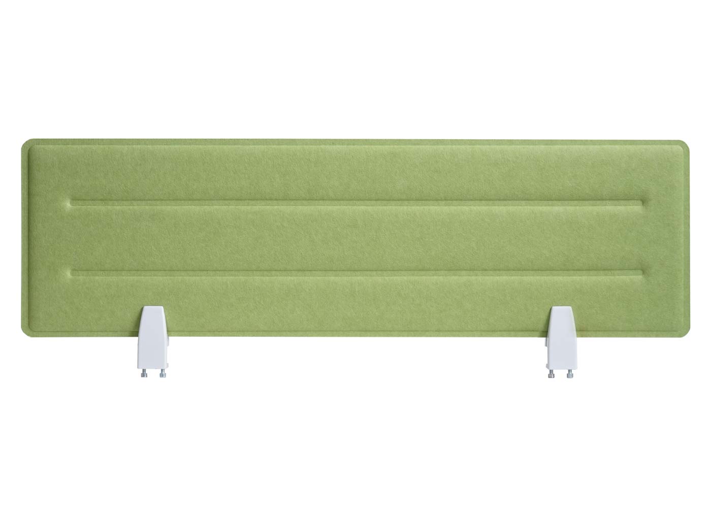 Cosmo Casa - Tafelafscheiding - Privacyscherm & Bureauprikbord - Stoftextiel - 100×30 cm - Groen