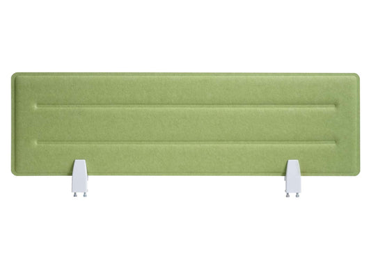 Cosmo Casa - Tafelafscheiding - Privacyscherm & Bureauprikbord - Stoftextiel - 100×30 cm - Groen