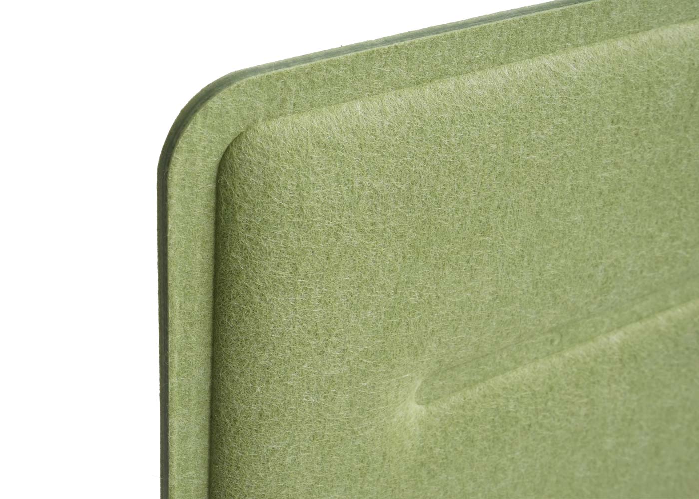 Cosmo Casa - Tafelafscheiding - Privacyscherm & Bureauprikbord - Stoftextiel - 100×30 cm - Groen