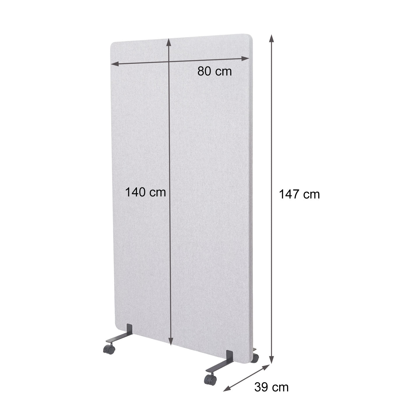 Cosmo Casa - Akoestische Scheidingswand - Roomdivider & Prikbord - Stoftextiel - 147×80 cm - Groen