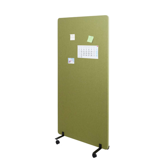 Cosmo Casa - Akoestische Scheidingswand - Roomdivider & Prikbord - Stoftextiel - 167×80 cm - Groen