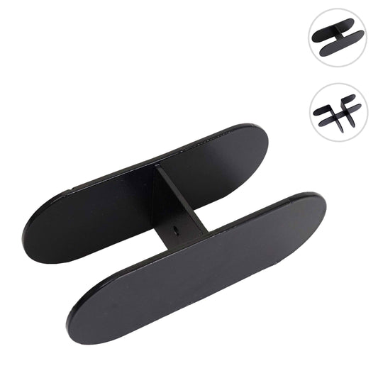 Cosmo Casa - Verbindingsstuk - Insteeksysteem - Metaal - Zwart - 2 wanden