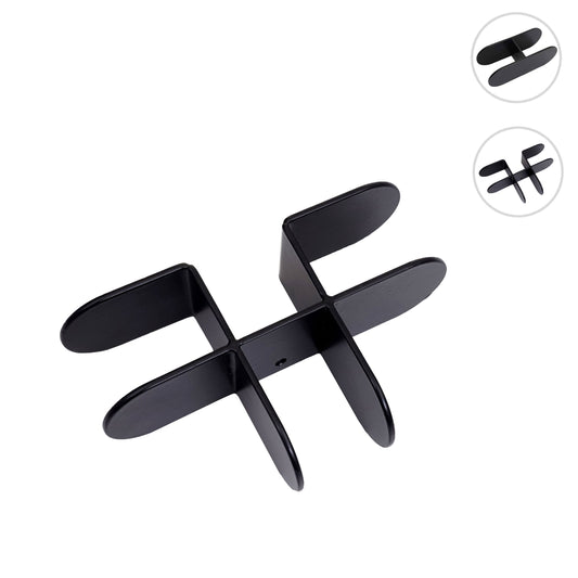 Cosmo Casa - Verbindingsstuk - Insteeksysteem - Metaal - Zwart - 4 wanden