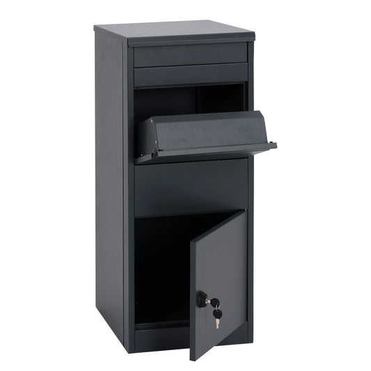 Cosmo Casa - Pakketbus - Staand - Metaal - Antraciet - Maat