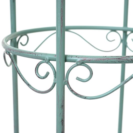 Cosmo Casa - Set van 3 Trellis - Plantensteun - Metaal - Antiekgroen - 162/140/114 cm