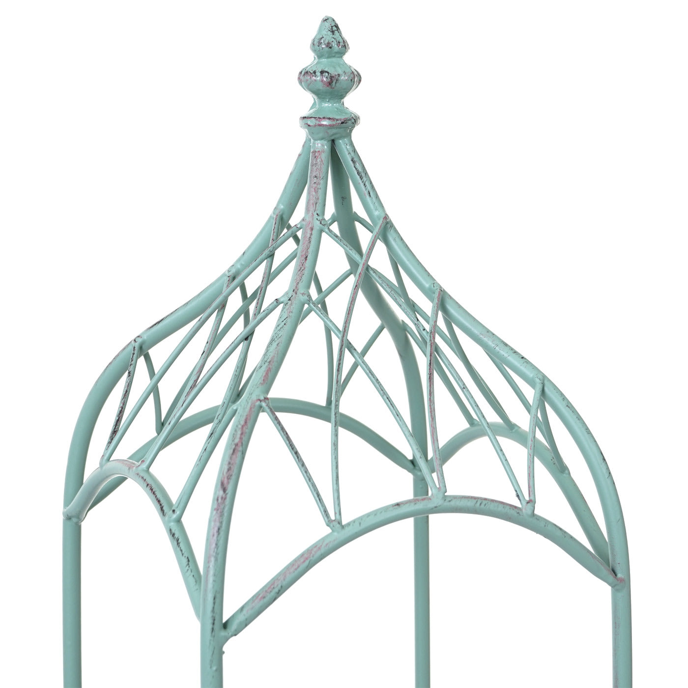 Cosmo Casa - Set van 3 Trellis - Plantensteun - Metaal - Antiekgroen - 162/140/114 cm