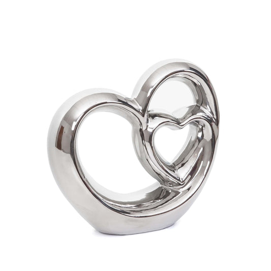 Cosmo Casa - Decoratief hart - Sculptuur - Keramiek - 21×23×8 cm