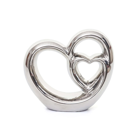 Cosmo Casa - Decoratief hart - Sculptuur - Keramiek - 21×23×8 cm