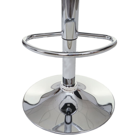 Cosmo Casa - Set van 2 Barkrukken - Verstelbaar - Kunstleer - Zwart-wit