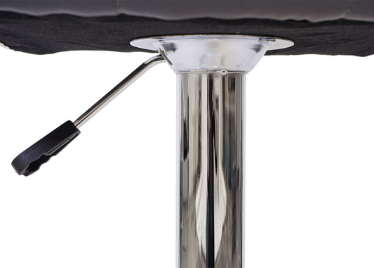 Cosmo Casa - Set van 2 Barkrukken - Verstelbaar - Kunstleer - Grijs-wit