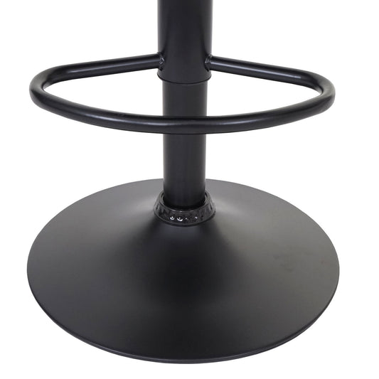 Cosmo Casa - Set van 2 Barkrukken - Verstelbaar - Fluweel - Fluweelroze