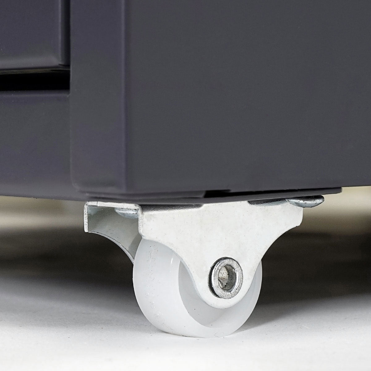 Cosmo Casa - Boston Mobiele Container - Ladenkast - Stalen Kast - 110x28x41cm - 10 Laden - Donkergrijs