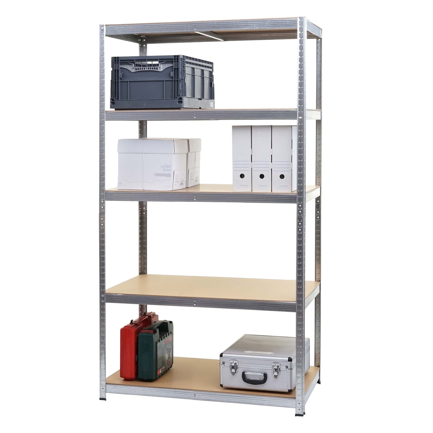 Cosmo Casa - Zware stelling - Opslag - Metaal - Gegalvaniseerd - 200×100×60 cm