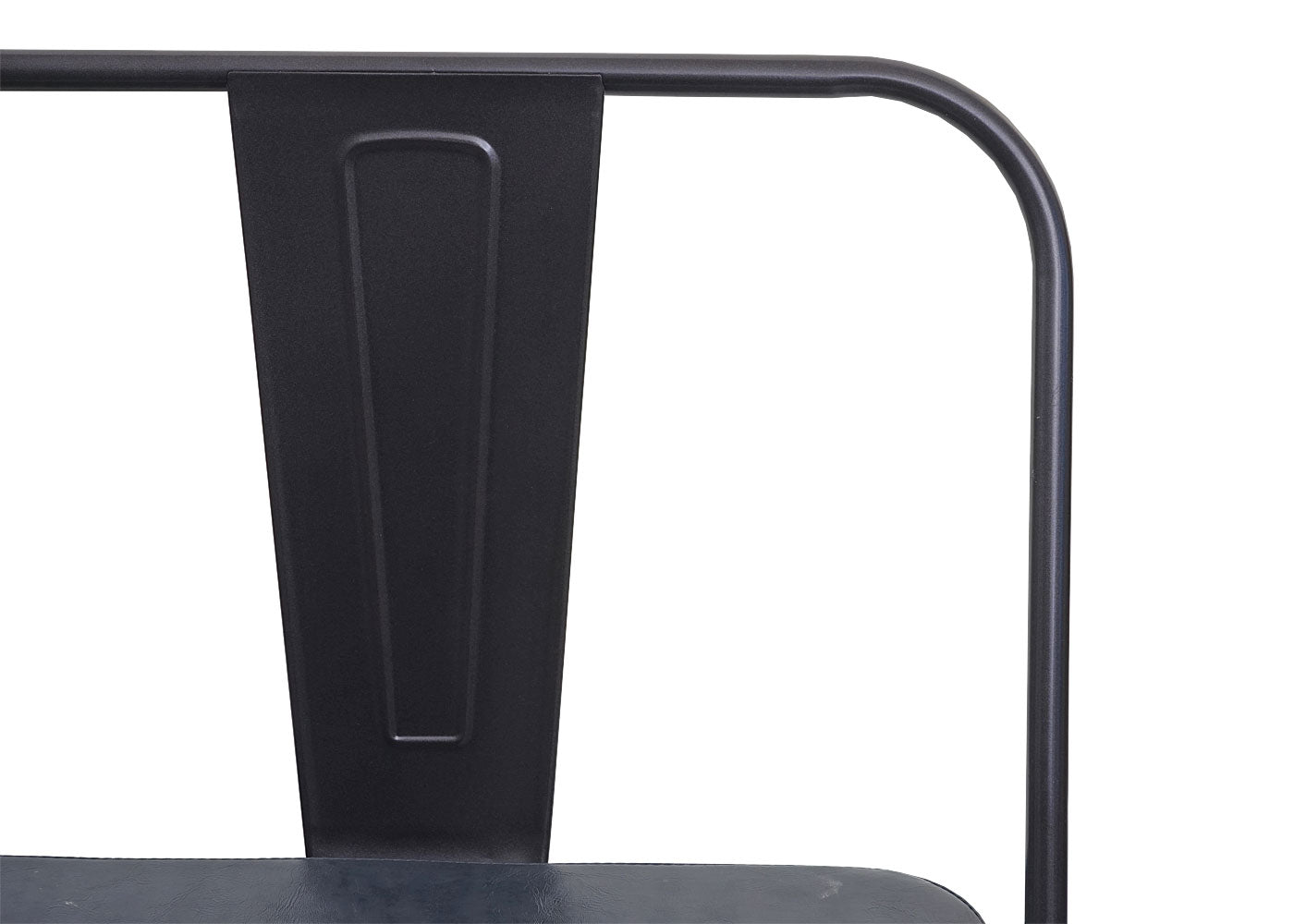 Cosmo Casa - 2-zitsbank - Industrieel - Kunstleer - Zwartgrijs