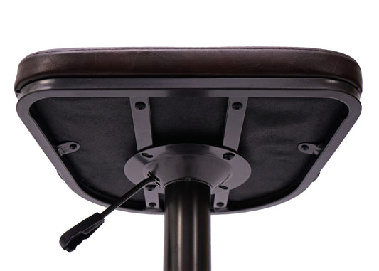 Cosmo Casa - Set van 2 Barkrukken - Verstelbaar - Kunstleer - Vintage bruin