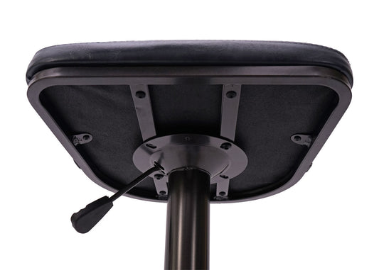 Cosmo Casa - Set van 2 Barkrukken - Verstelbaar - Kunstleer - Vintage grijs