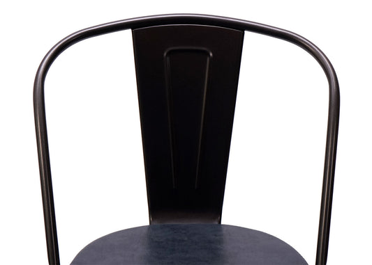 Cosmo Casa - Set van 2 Barkrukken - Verstelbaar - Kunstleer - Vintage grijs