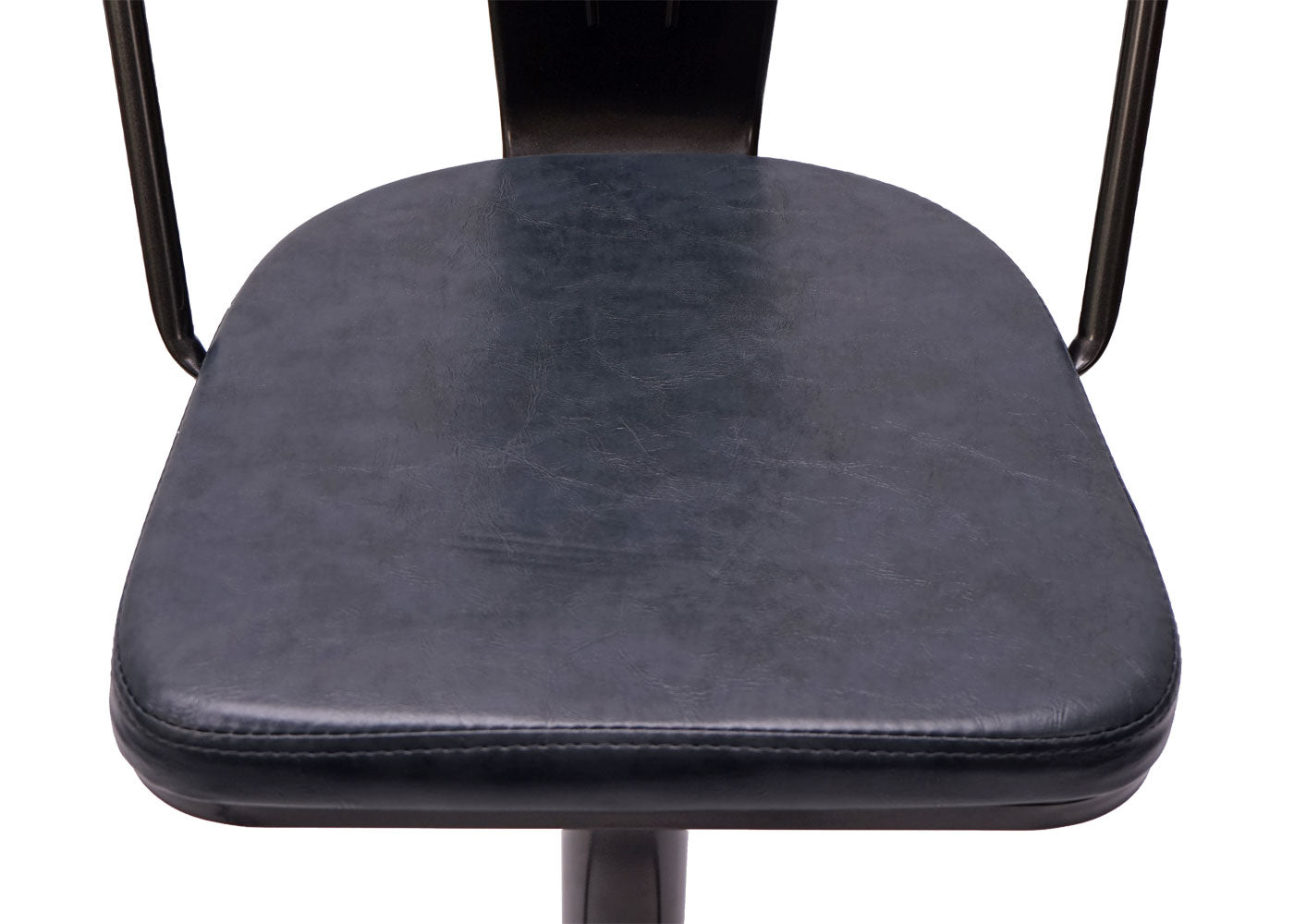 Cosmo Casa - Set van 2 Barkrukken - Verstelbaar - Kunstleer - Vintage grijs