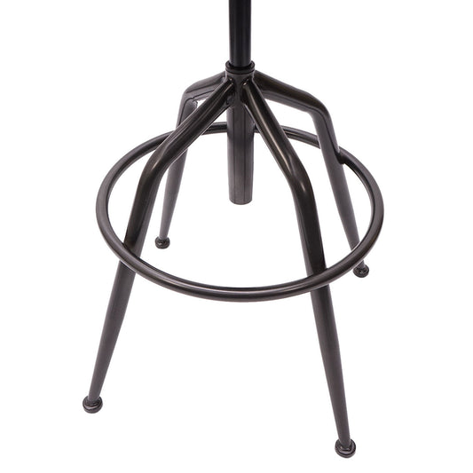 Cosmo Casa - Barkruk - Verstelbaar - Suèdelook - Vintage bruin