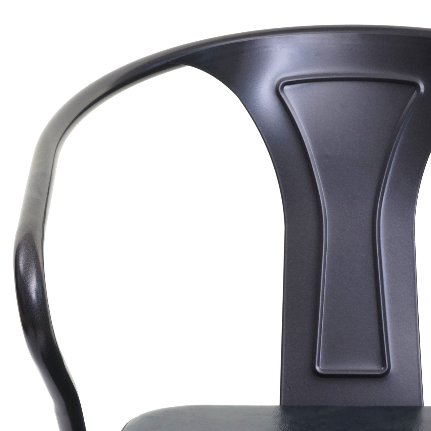 Cosmo Casa - Set van 2 Eetkamerstoelen - Chesterfield - Kunstleer - Zwartgrijs