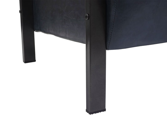 Cosmo Casa - 2-zitsbank - Industrieel - Kunstleer - Vintage grijs