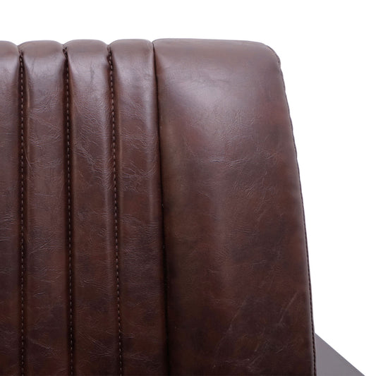 Cosmo Casa - Fauteuil - Gestoffeerd - Metaal - Vintage bruin